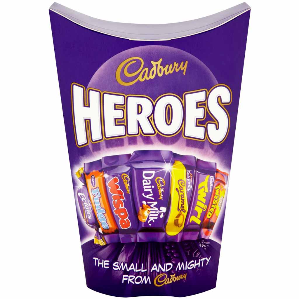 Cadbury Heroes Mini Schokoladen Mix 185g MHD:30.8.22
