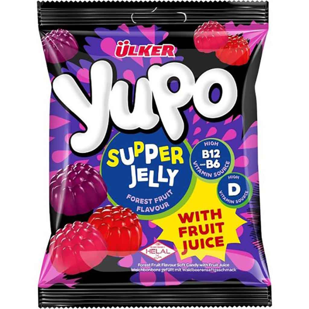 Ülker Yupo Fruchtgummi Supper Jelly Waldfrucht 64g MHD:16.1.26