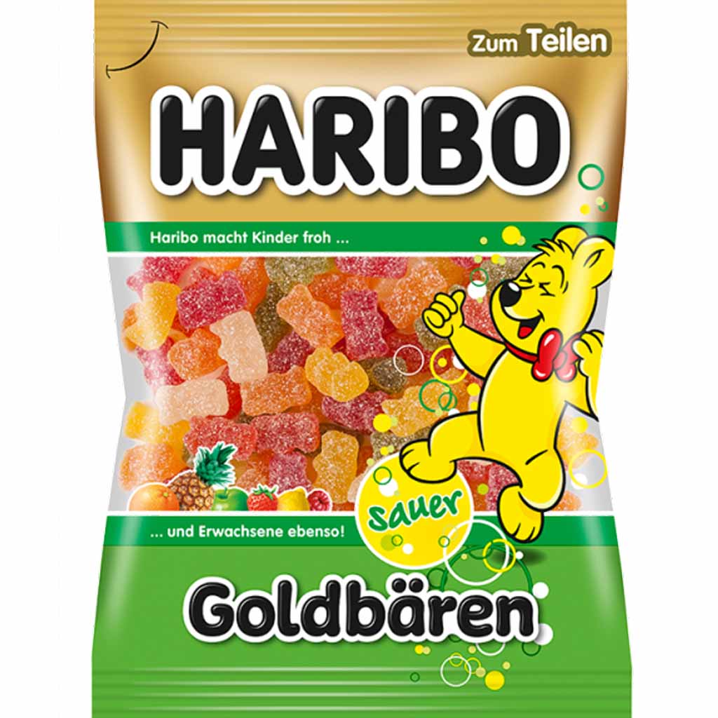 Haribo Saure Goldbären 200g MHD:30.1.23