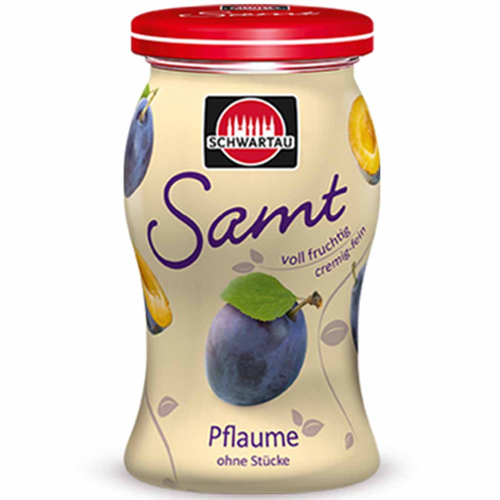 4x Schwartau Fruchtaufstrich Samt Plaume á 270g=1080g MHD:10.8.20