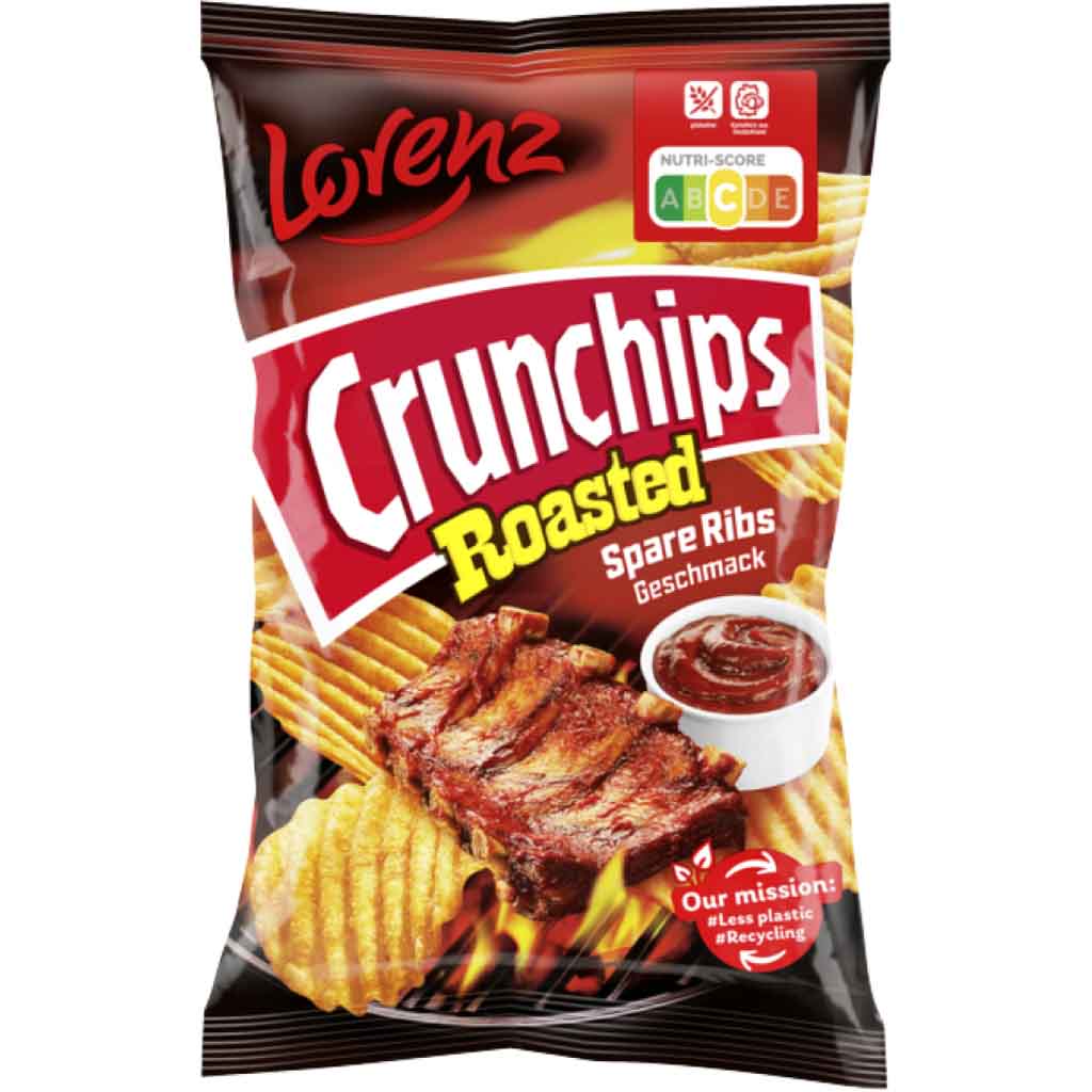 Lorenz Crunchips Roasted Spare Ribs 110g MHD:23.11.24
