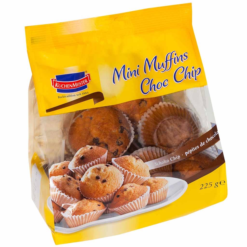 Kuchenmeister Mini Muffins Choc Chip 225g MHD:18.10.24