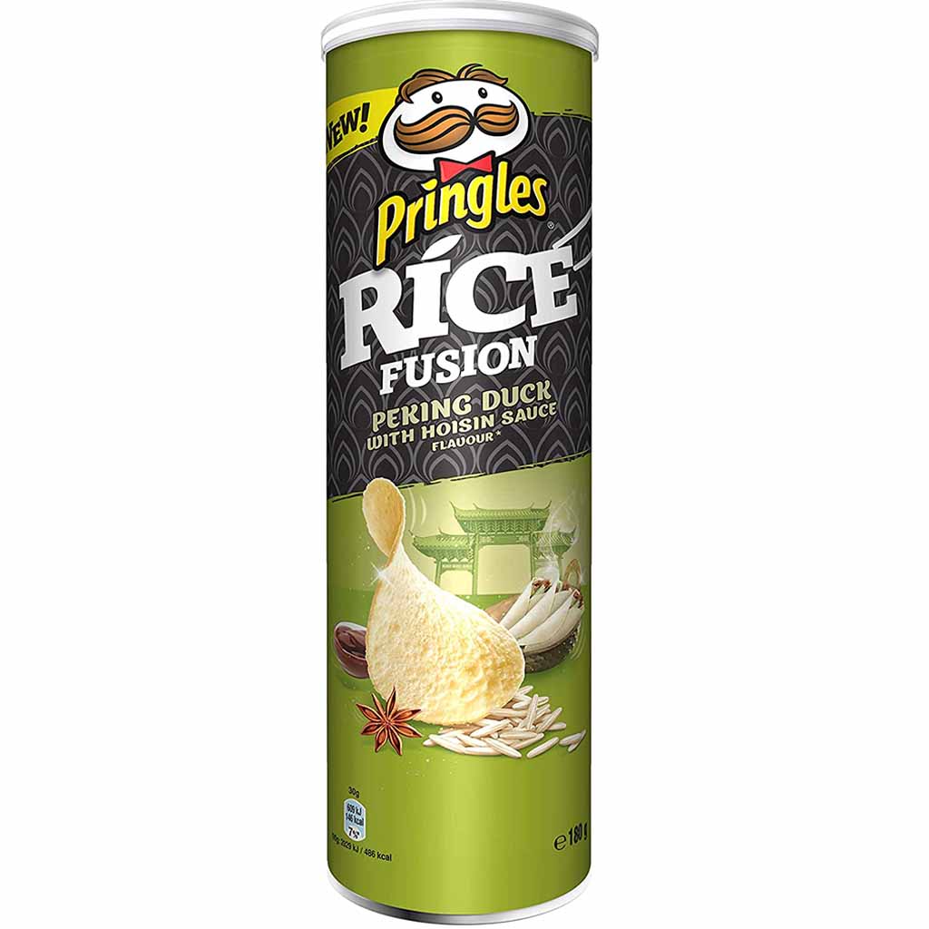 Pringles Rice Fusion Peking Duck Reis Chips 160g MHD:17.9.21