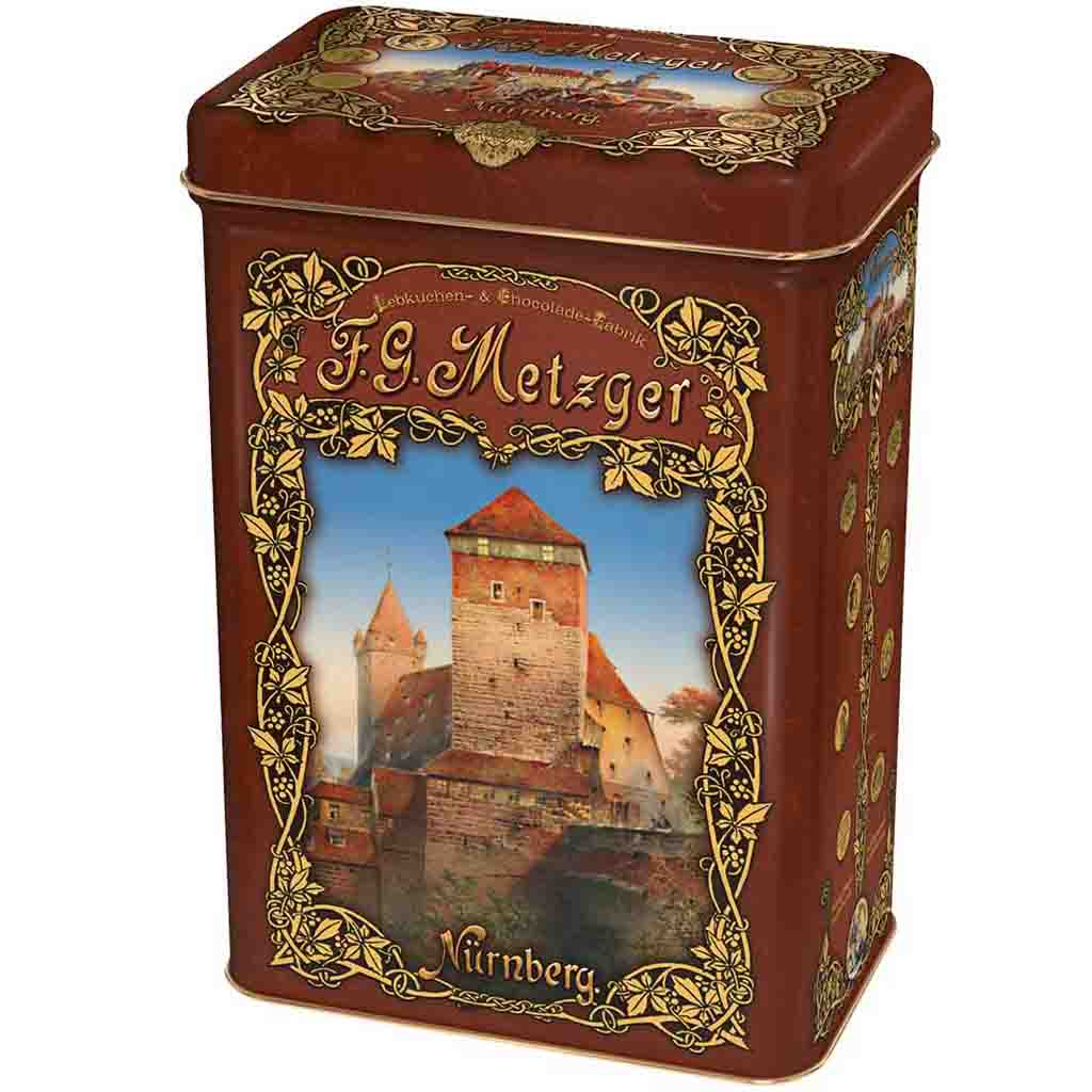 Haeberlein-Metzger Nürnberger Elisenlebkuchen Mischung in Jugendstildose 1350g MHD:30.4.24