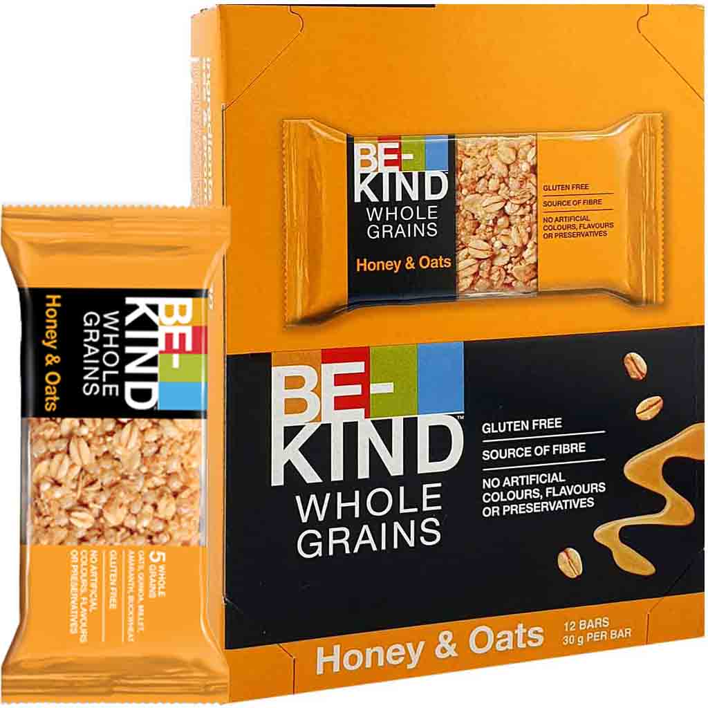 12x BE-KIND Honey & Oats Nussriegel á 30g=360g MHD:21.10.24