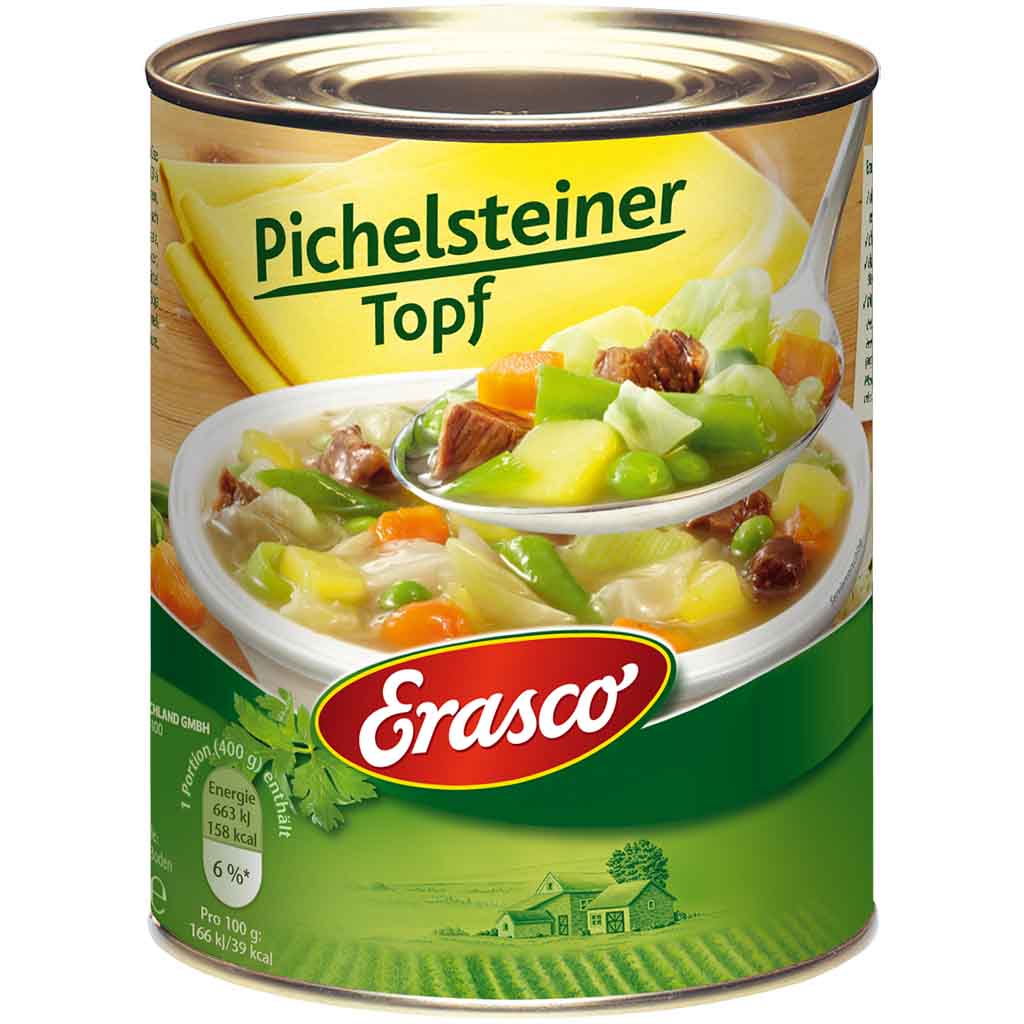 Erasco Eintopf Pichelsteiner Topf 800g MHD:30.12.27