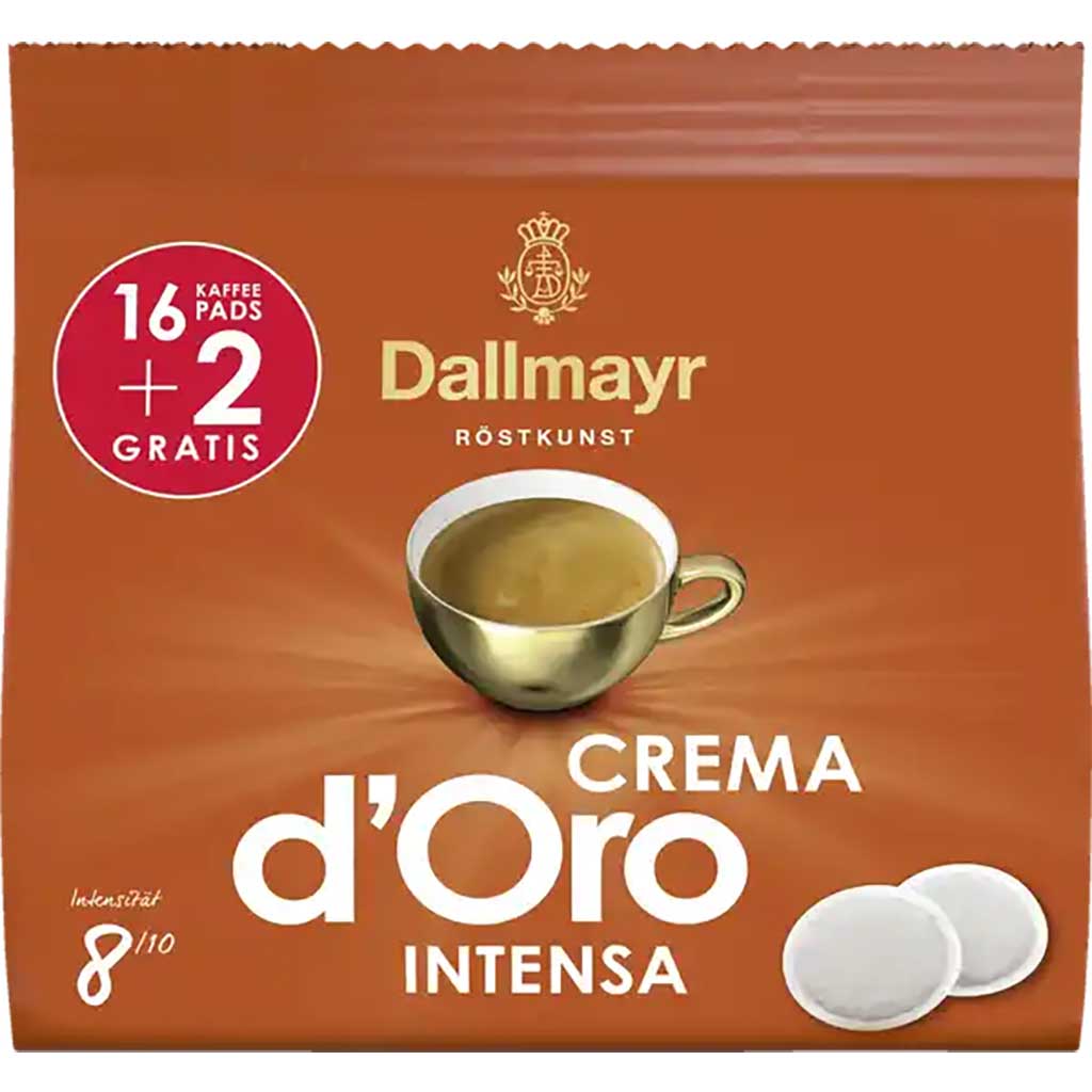 Crema d'oro Intensa Kaffeepads 126g