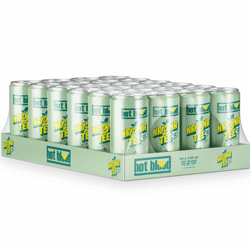 24x hot blood Nana Tee Zitrone Minze by Celo & Abdi DOSE á 330ml=7,92L MHD:29.6.24