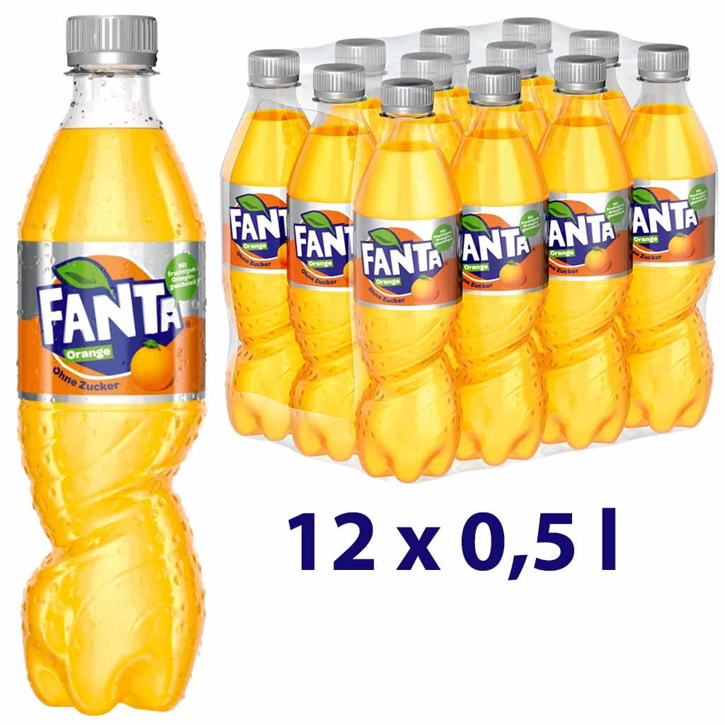 12x Fanta zero Sugar PET 0,5L=6L GTIN 5449000213099