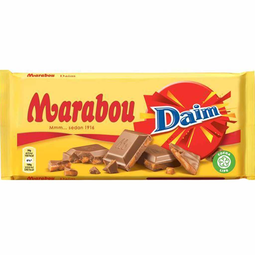 Marabou Tafelschokolade Daim 200g MHD:3.6.22