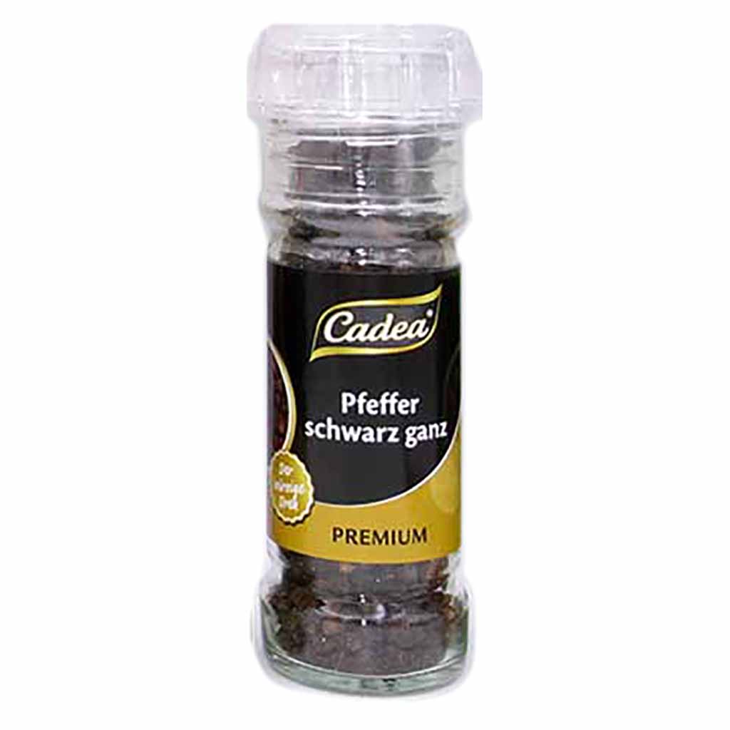 Cadea Gewürzmühle Pfeffer schwarz ganz 55g MHD:28.3.26