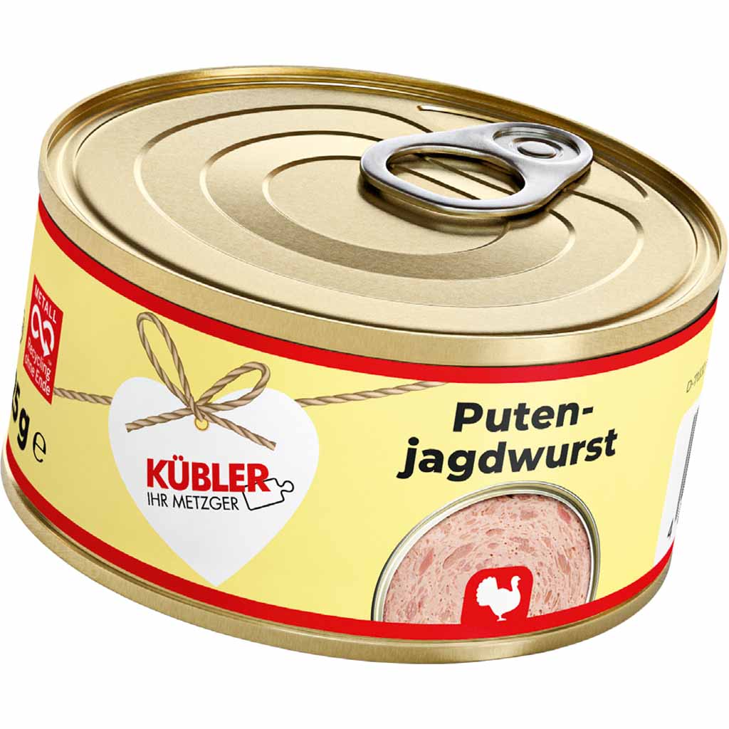 Küblers Puten-Jagdwurst 125g ohne Schweinefleisch 