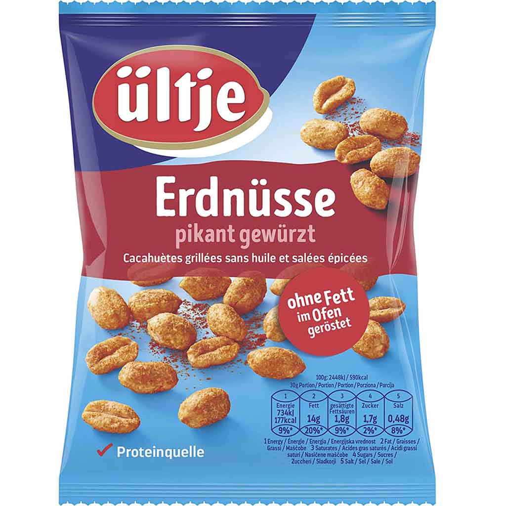 ültje Erdnüsse pikant gewürzt 200g MHD:28.2.25