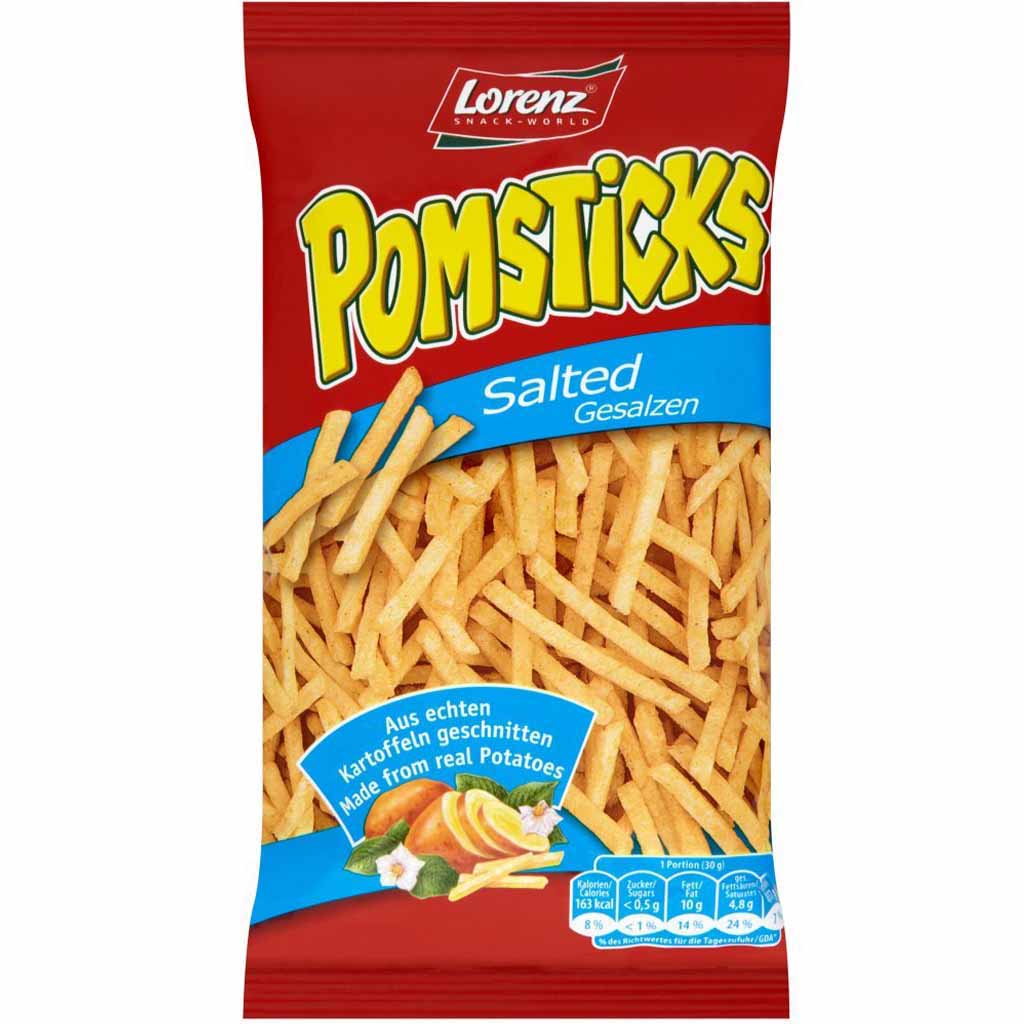 12x Lorenz Pomsticks Gesalzen á 100g=1200g MHD:25.10.22
