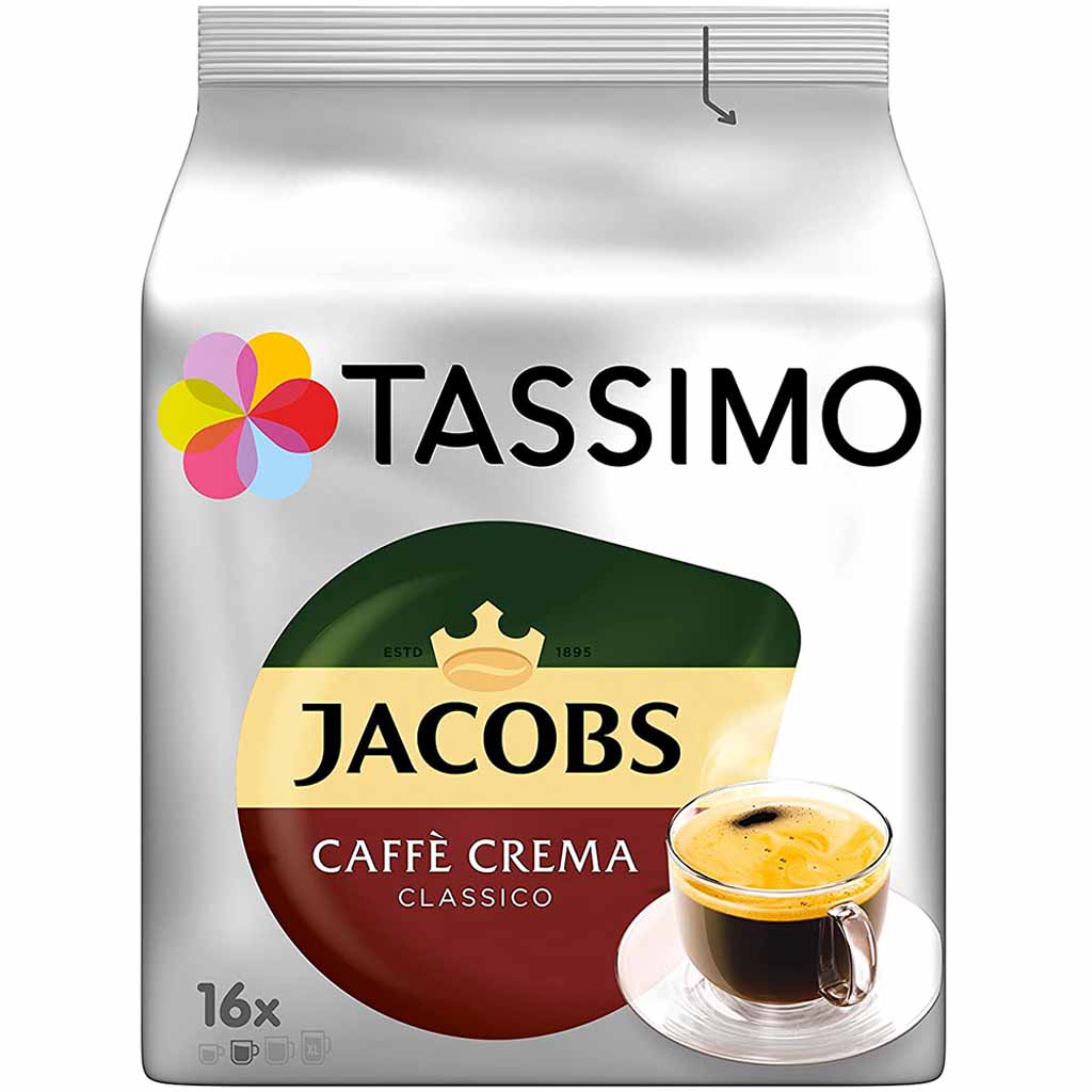 Tassimo Jacobs Caffè Crema Classico 16 Kapseln MHD:3.3.25