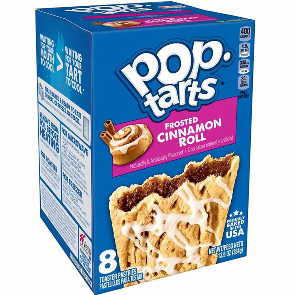 Kelloggs Pop-Tarts Frosted Cinnamon Roll Kekse 384g MHD:5.3.23