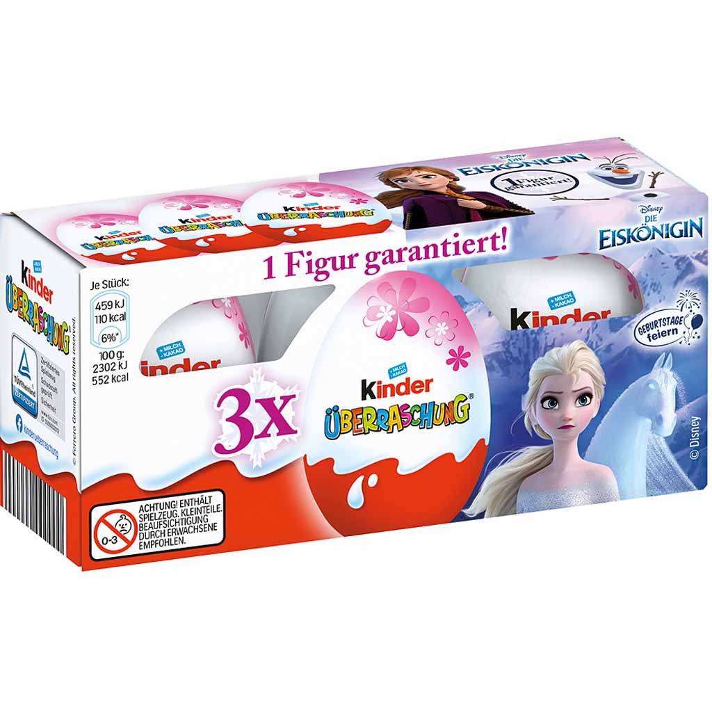 Kinder Überraschung Die Eiskönigin 3 Eier 60g MHD:30.1.22