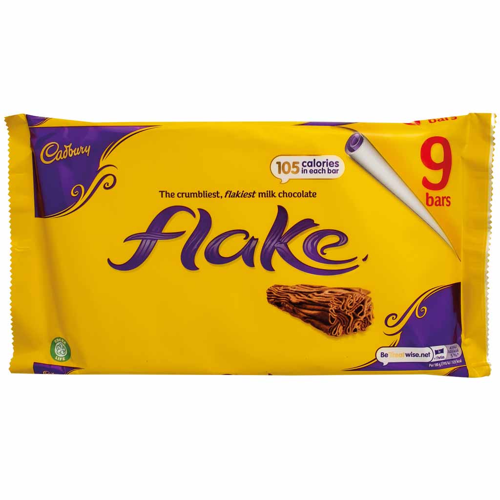 Cadbury flake Schokoladenriegel 9er 180g MHD:22.10.22