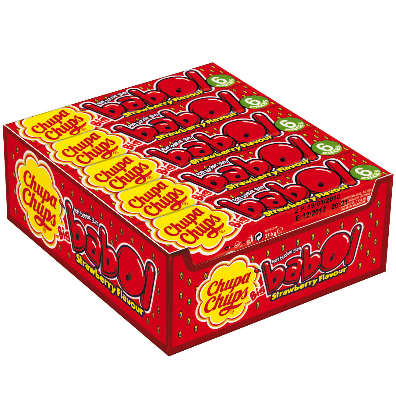 Chupa Chups Big Babol Strawberry 20x 27,6g