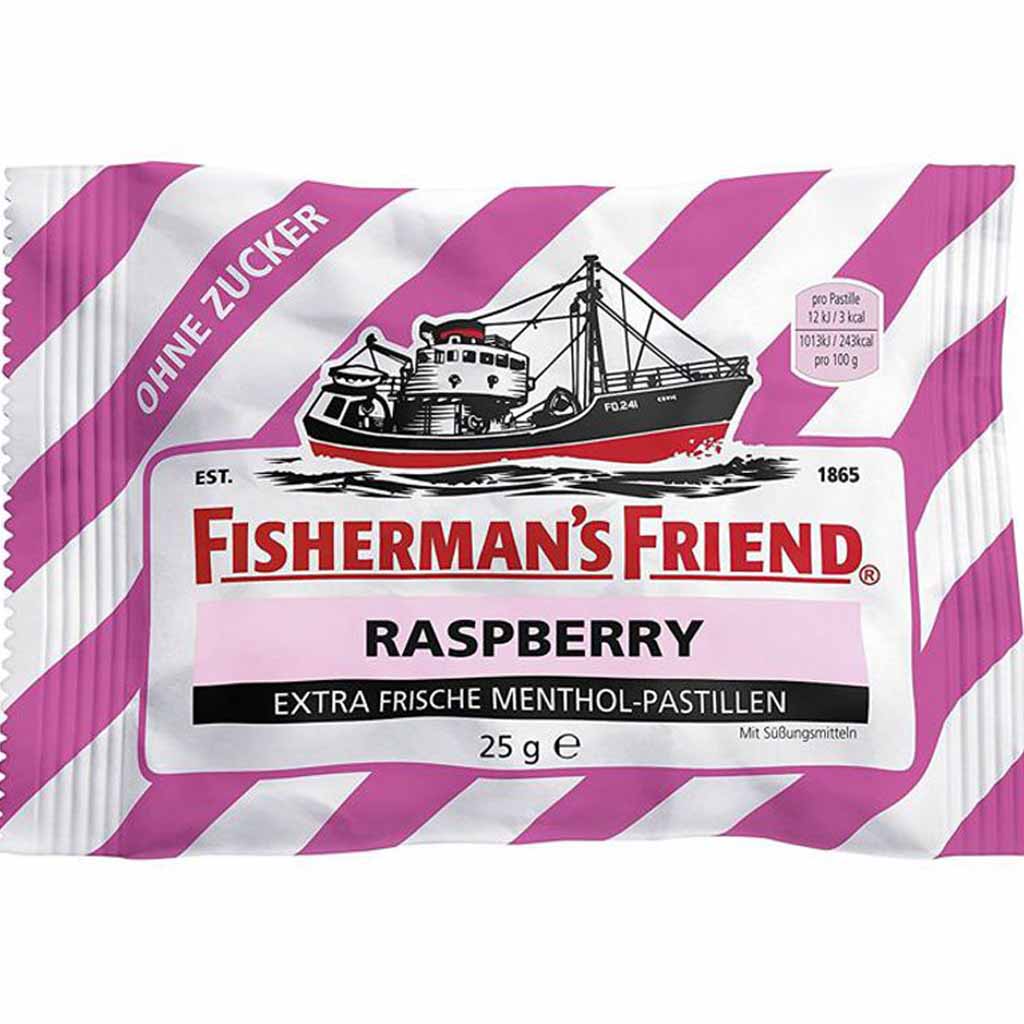 Fishermans Friend RASPBERRY ohne Zucker 24x 25g=600g MHD:30.12.27