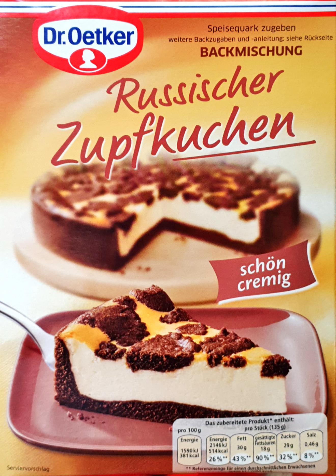 Dr. Oetker Russischer Zupfkuchen 670g MHD:30.5.24