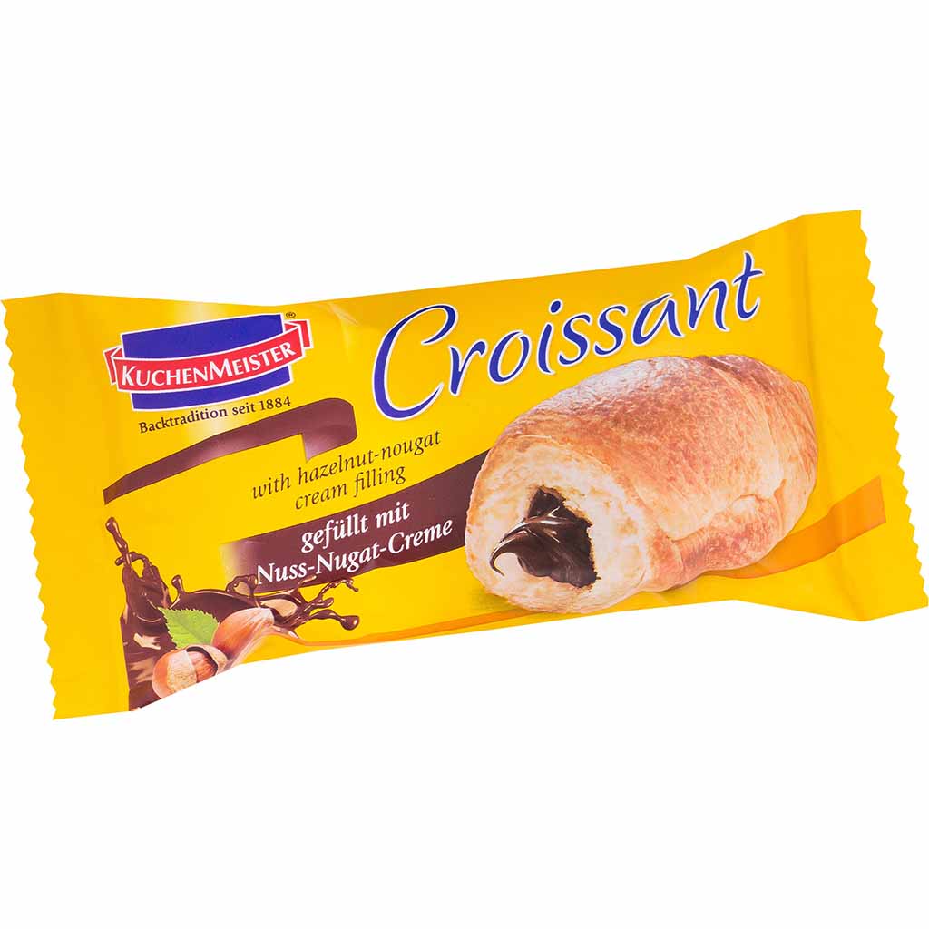 18x Kuchenmeister Croissant Nuss-Nougat-Creme á 48g=864g MHD:1.10.24