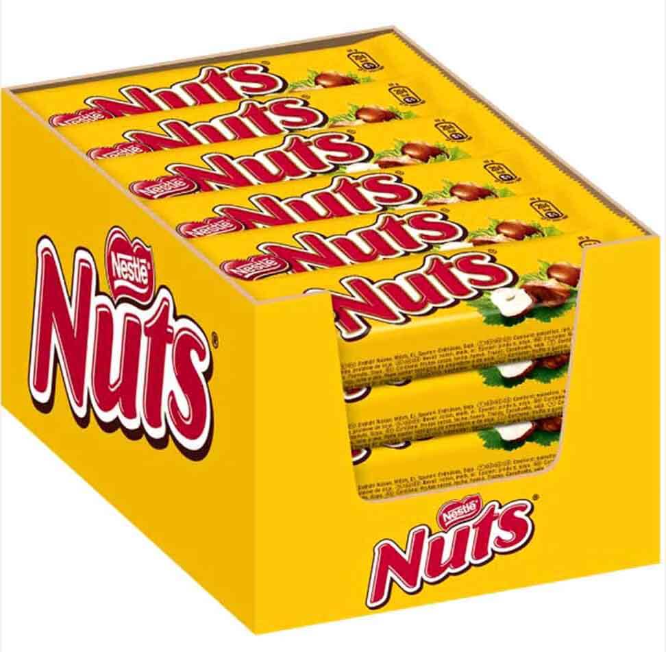 Nestle NUTS 24x 42g=1008g Thekendisplay MHD:28.2.25