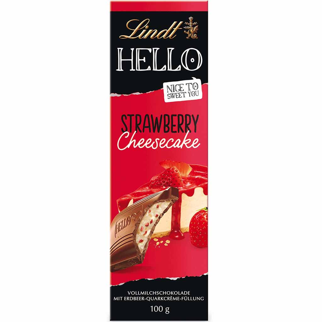 Lindt Hello Strawberry Cheesecake 100g MHD:30.6.25