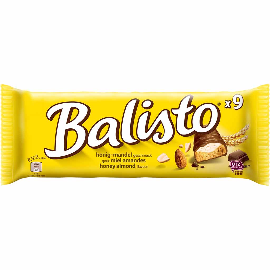 Balisto Honig-Mandel 9er Schokoriegel 