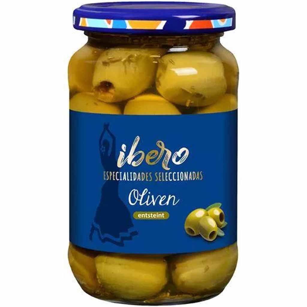 Ibero Hojiblanca Oliven grün entsteint 450g MHD:26.8.26