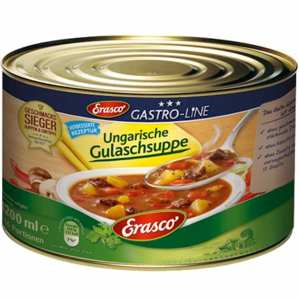 Erasco Gastro-Line Ungarische Gulaschsuppe 4200ml MHD:30.12.25