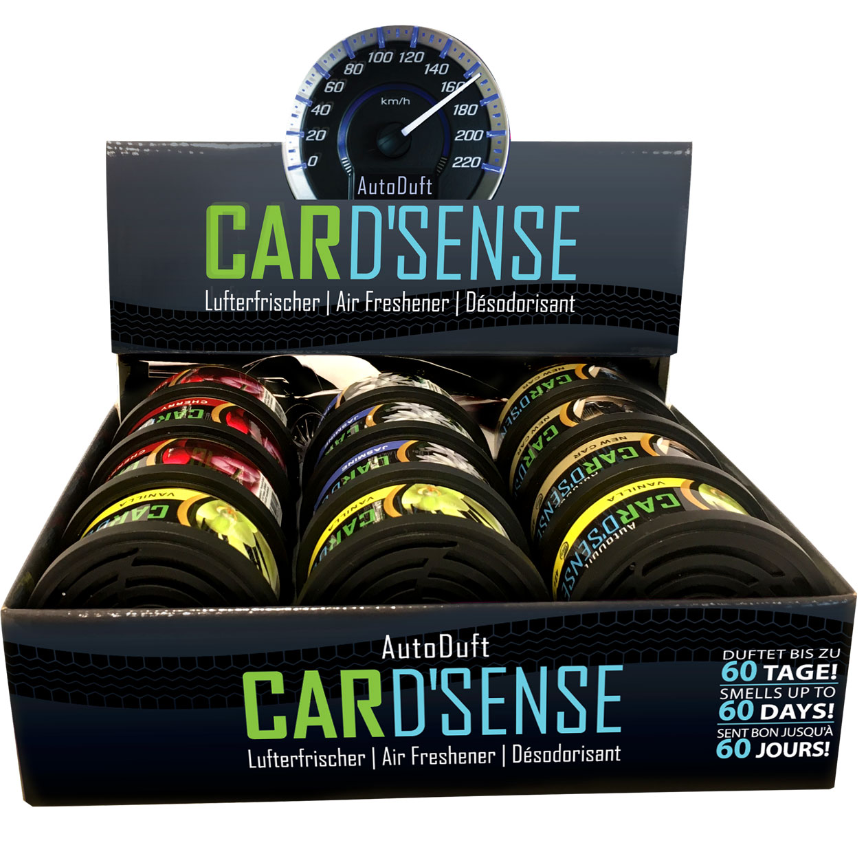 CAR D' Scents Lufterfrischer 12er Thekenaufsteller