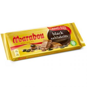 Marabou Tafelschokolade Black Saltlakrits 220g MHD:31.3.24