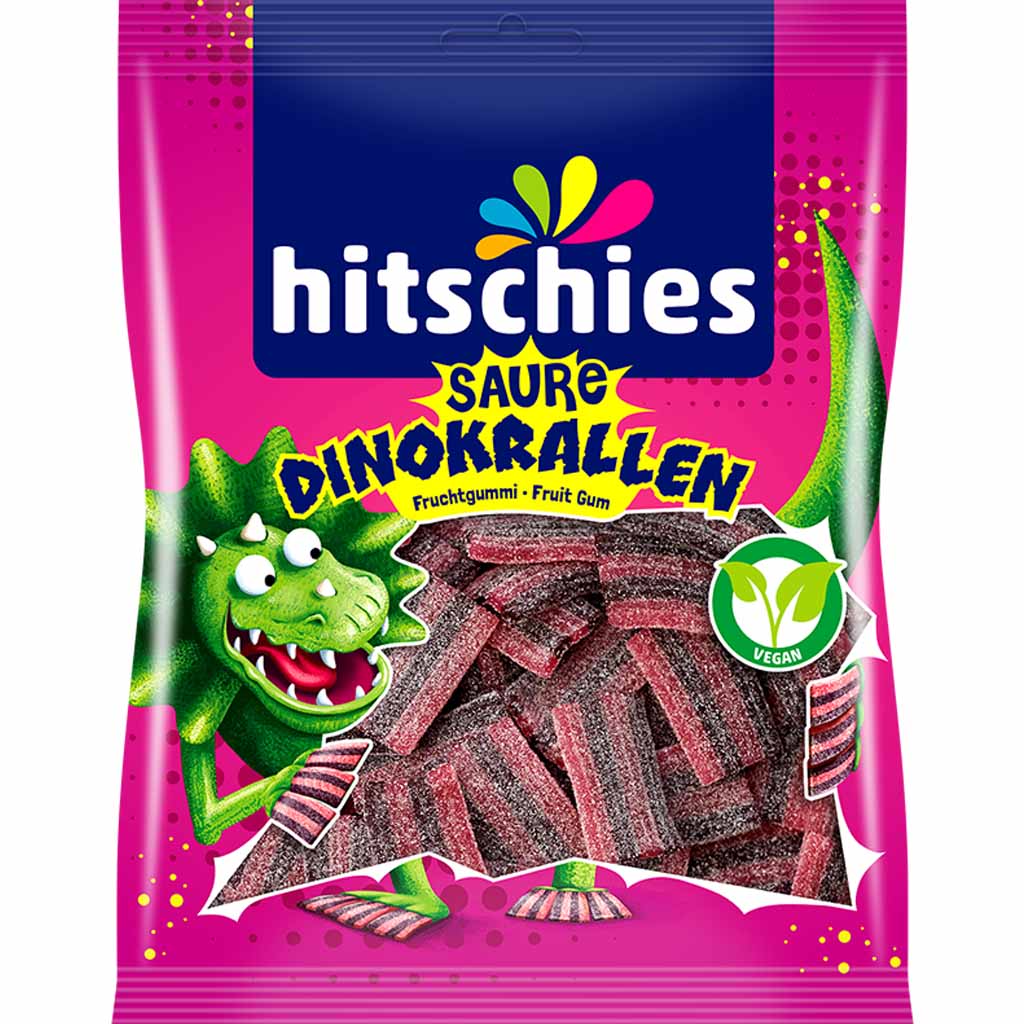 Hitschler Hitschies Saure Dinokrallen 125g MHD:28.5.25