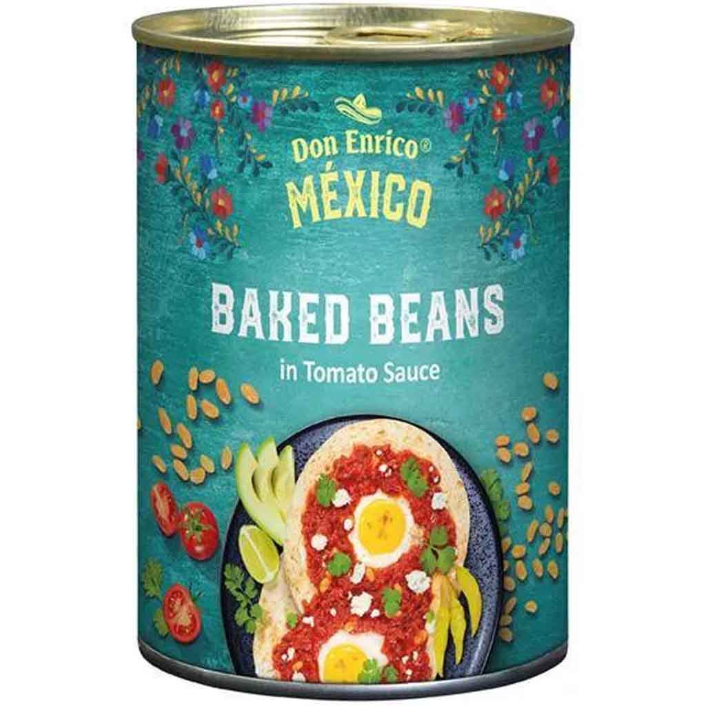 Don Enrico Mexico Baked Beans in Tomato Sauce 400g MHD:1.3.25