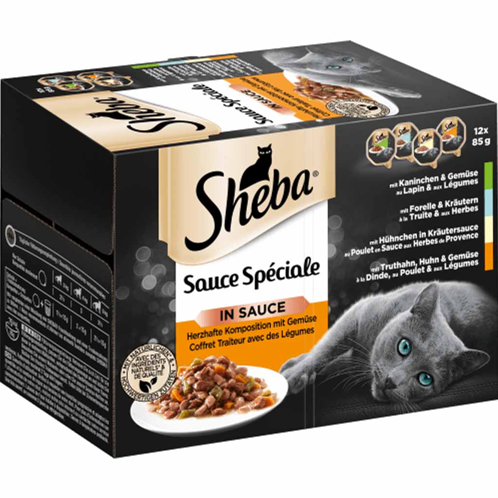 12x Sheba Sauce in Sauce Speciale á 85g=1020g MHD:10.11.25