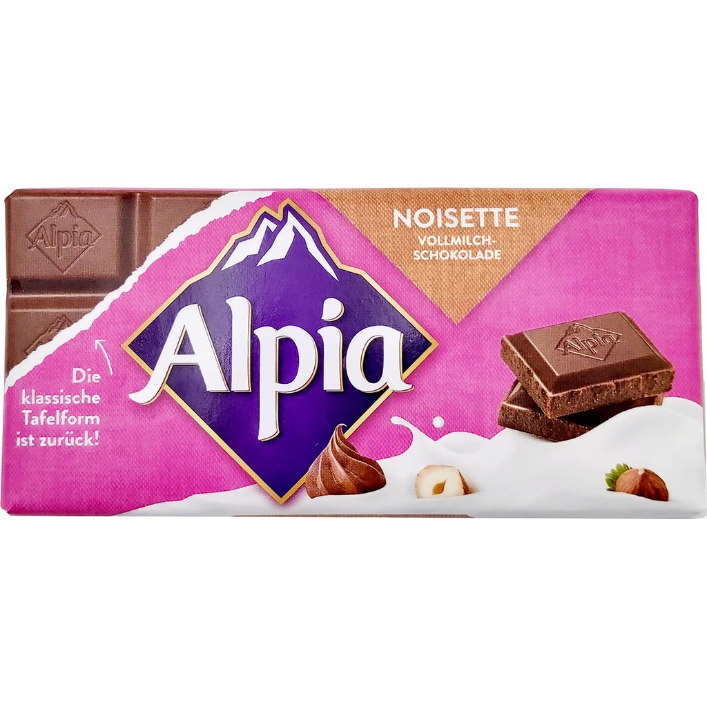 Alpia Tafelschokolade Noisette Alpenvollmilch 100g