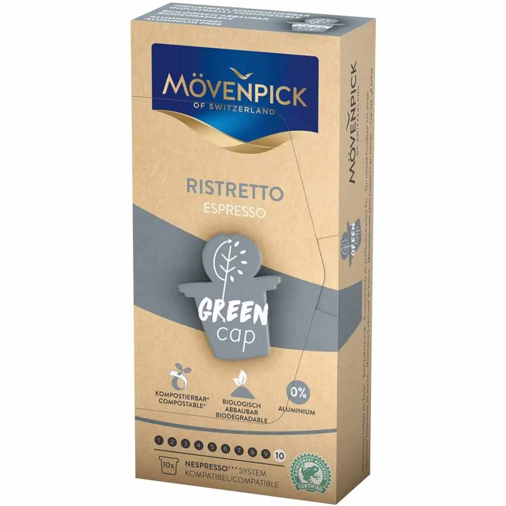 Mövenpick Ristretto Espresso Green Cap 10 Kapseln 58g MHD:30.5.23