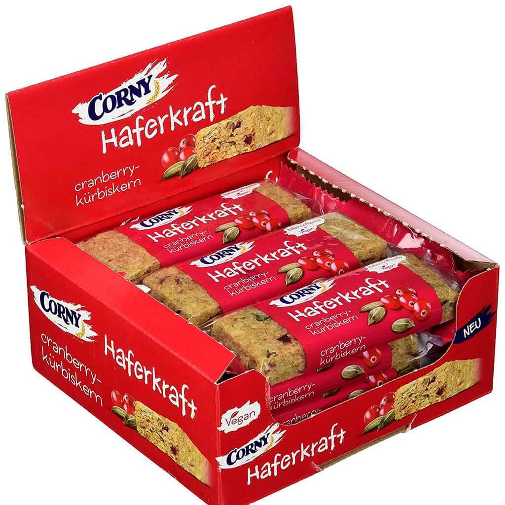 12x Corny Haferkraft Cranberry Kürbiskern á 65g=780g MHD:14.8.24