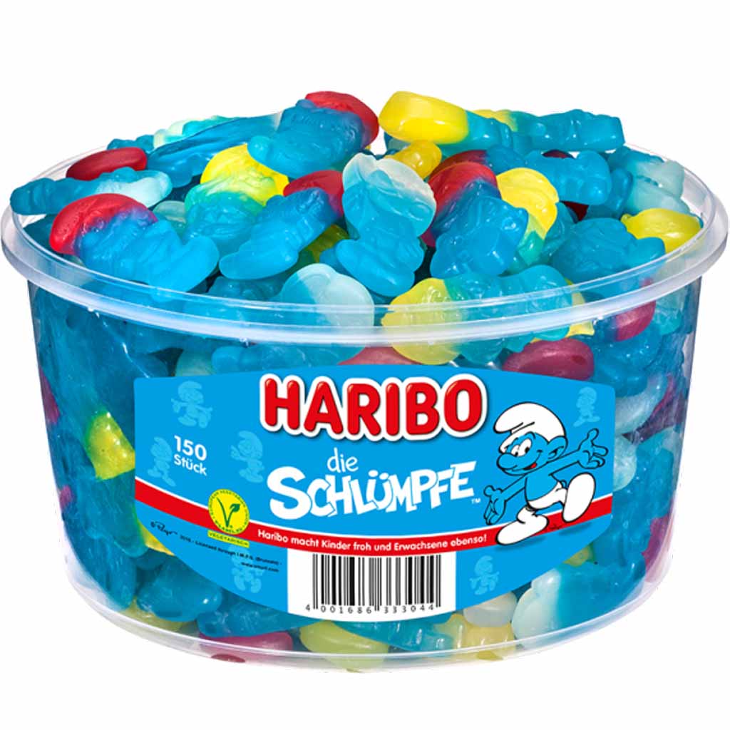 Haribo Die Schlümpfe 150er 1350g MHD:30.7.25
