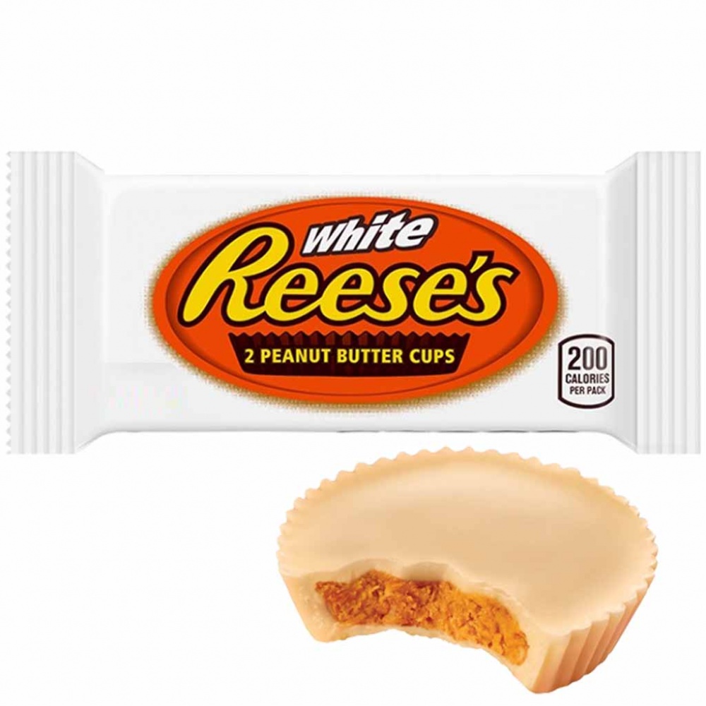 Reeses Peanut Butter Cups White 2er 39g MHD:20.7.24