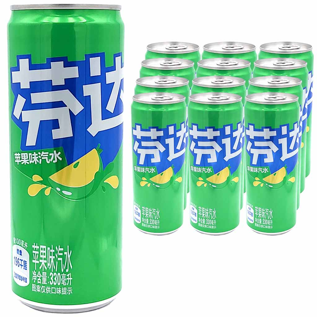 12x Fanta green Apple DOSE 0,33L = 3,96 Liter MHD:26.11.24