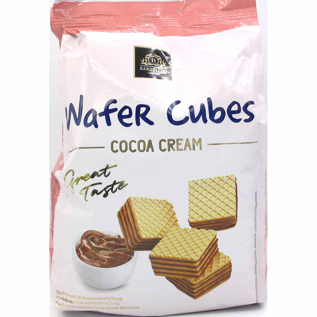 Bardollini Wafer Cubes Waffel mit Kakaocreme 220g MHD:15.3.23