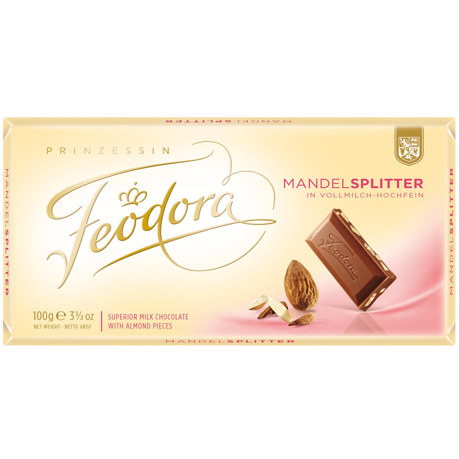 Feodora Tafelschokolade Mandelsplitter 100g MHD:16.5.25
