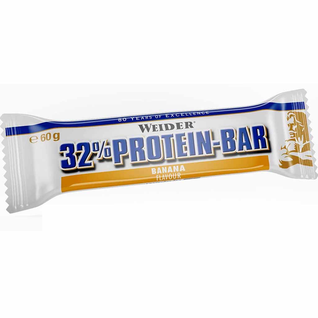 24x Weider 32% PROTEIN Riegel Banane á 60g=1440g MHD:30.4.24