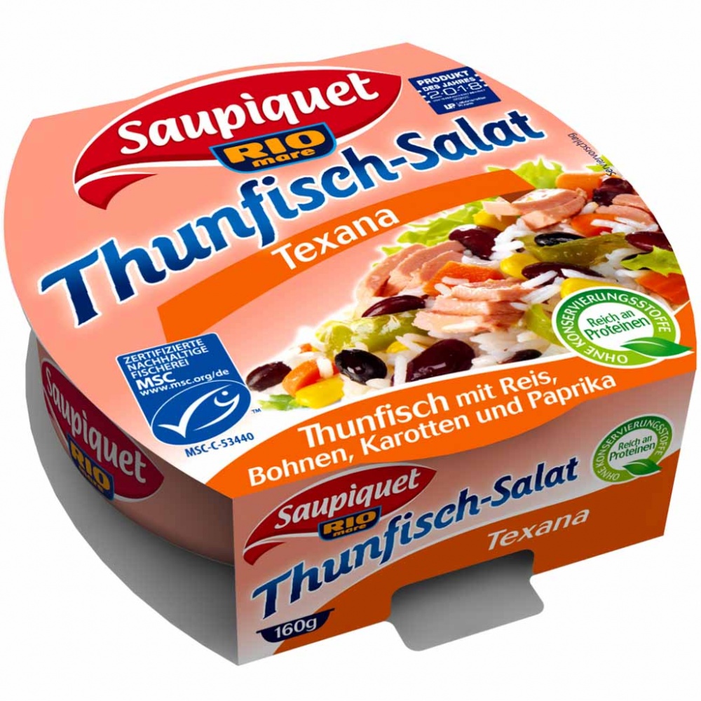 2x Saupiquet Rio Mare Thunfisch-Salat Texana á 160g=320g MHD:29.1.21