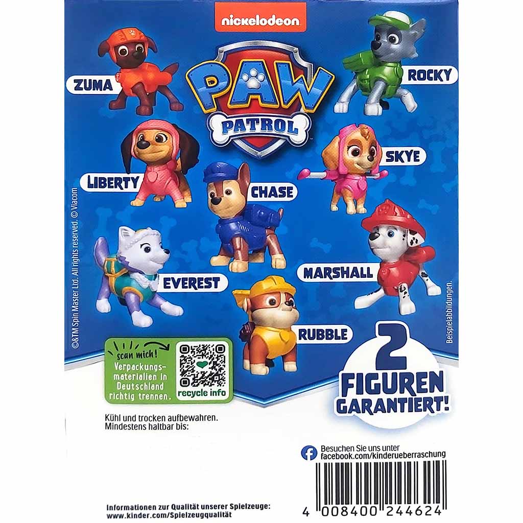 kinder Überraschung Classic-Ei PAW Patrol 4er 80g, 4008400244624