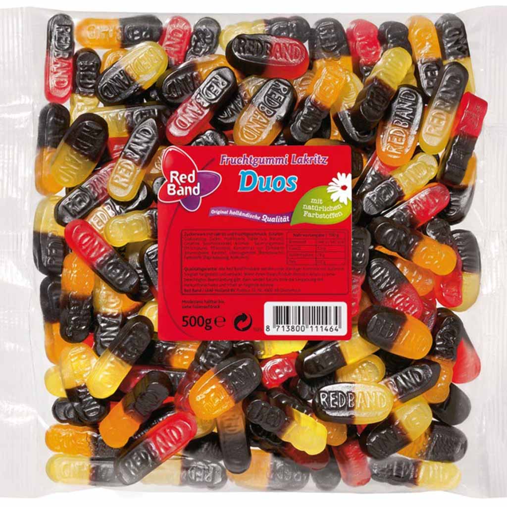 Red Band Fruchtgummi Lakritz Duo 500g MHD:27.11.25