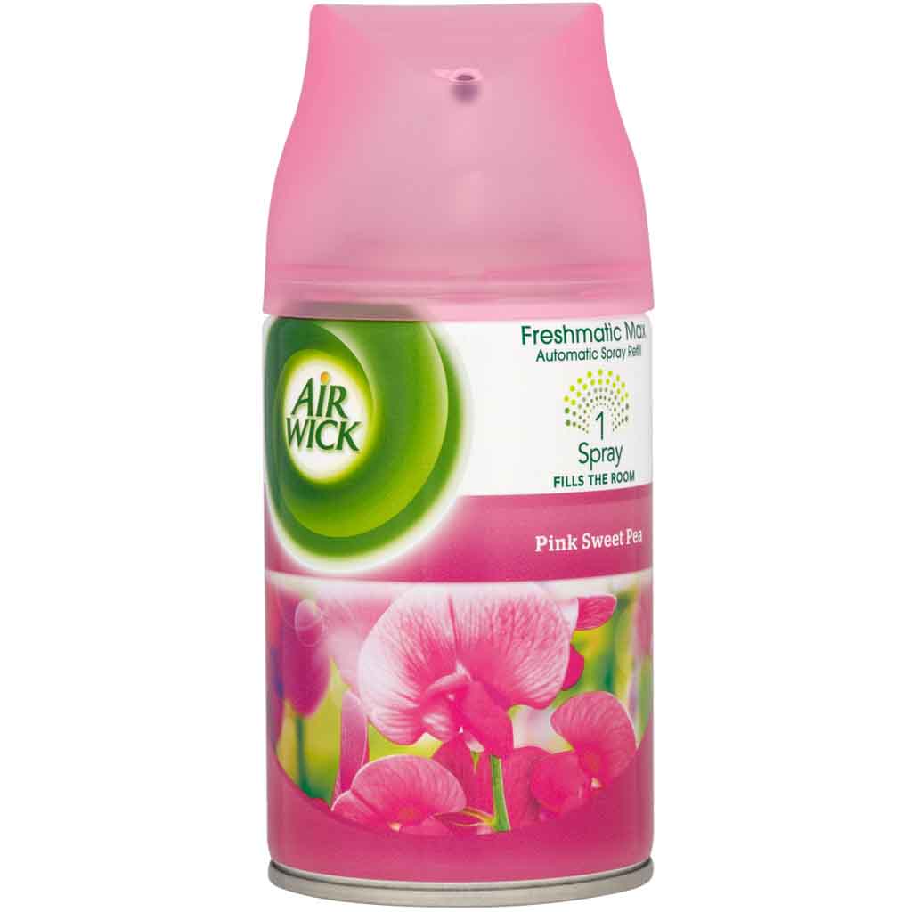 6x  Air Wick Lufterfrischer Freshmatic Pink Sweet Pea Nachfüllung á 250ml