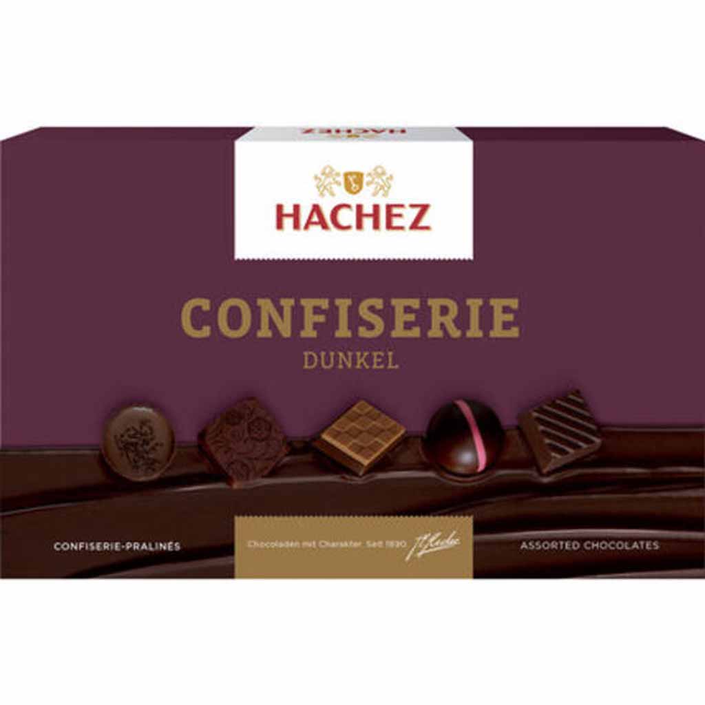 Hachez Pralines Confiserie Dunkel 200g MHD:3.4.24